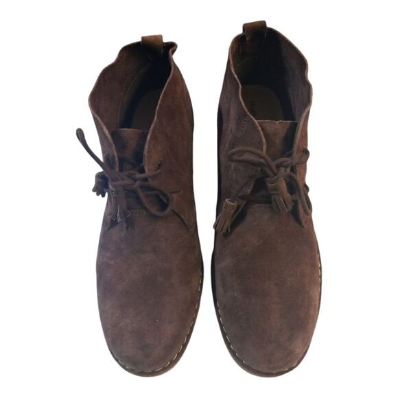Hush Puppies Booties Brown Suede Size 11 Wide - Picture 2 of 9